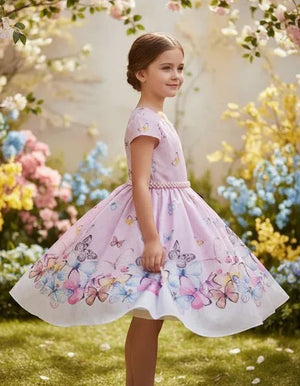 Vestido Estampa De Borboletas