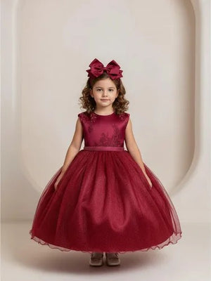 Vestido Infantil Enjoy Bebê Marsala