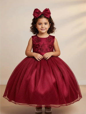 Vestido Infantil Enjoy Bebê Marsala