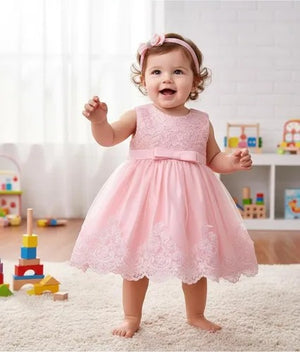 Vestido Importado Com Peito Rendado Rosa