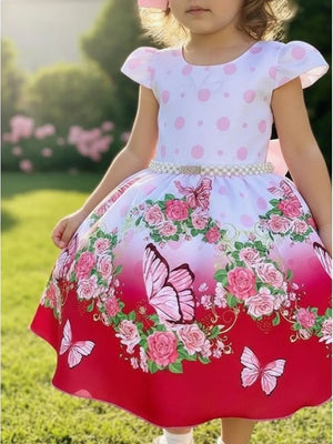 Vestido Infantil Jardim Encantado