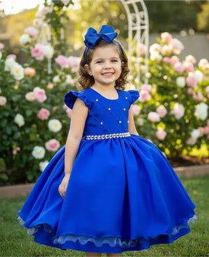Vestido Ysa Kids Francine Azul Royal