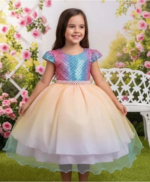 Vestido Tematico Mimadine Sereia - Fundo do Mar