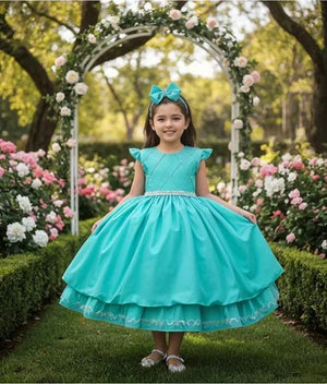 Vestido Ysa Kids Francine Verde Menta