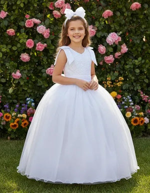 Vestido Marie Longo Branco Peito Rendado