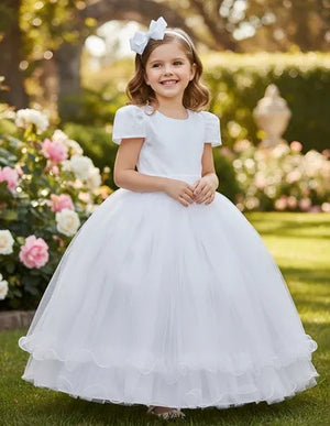 Vestido Enjoy Longo Branco Babadinho