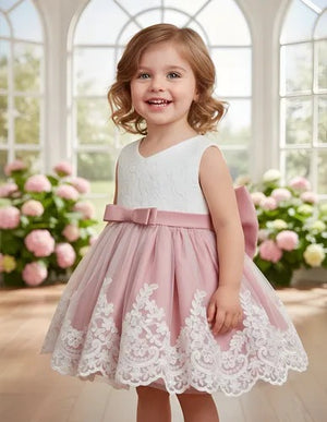 Vestido Com Barra Bordada