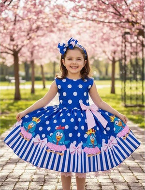 Vestido Tematico Galinha Pintadinha