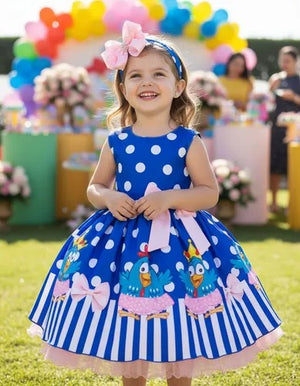 Vestido Tematico Galinha Pintadinha