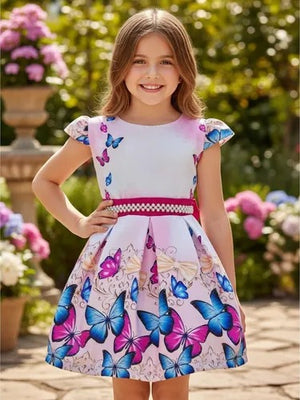 Vestido Infantil Jardim Encantado Pititica