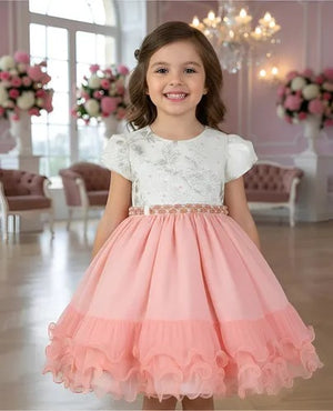 Vestido Menina Bonita Pérolas