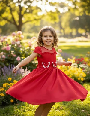 Vestido Infantil Lele Encanto Vermelho