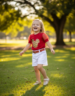 Conjunto Julia Blusa t Shirt + Bermuda+Cinto