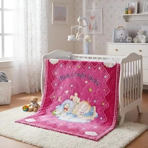 Cobertor Dasu Enxovais Meu Lindo Bebê Plusch 1.10x0.80cm