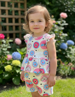 Conjunto Crepinho Estampado