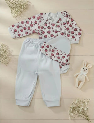 Conjunto 3 PÇ Manga Longa Feminino