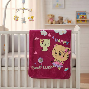 Cobertor Para Bebê Dupla Face Em Alto Relevo Toque Macio