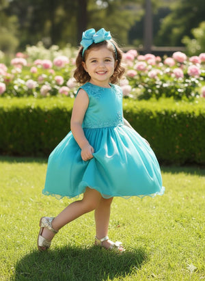 Vestindo Infantil corpo rendado Enjoy Bebê Amber verde