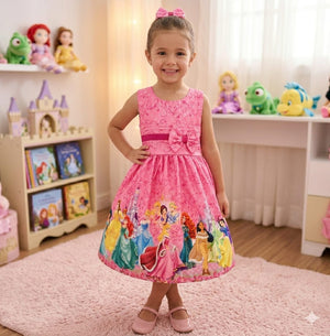 vestido infantil Hiup temático princesas