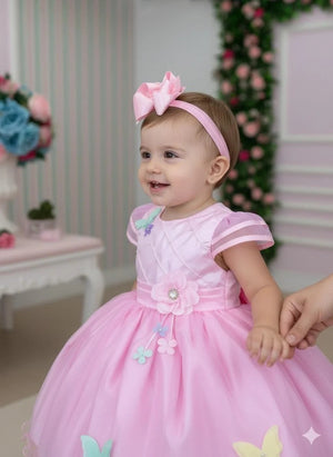 Vestido Marie Jardim Encantado Flores